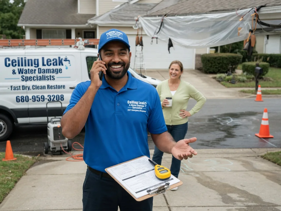Ceiling Leak Cleanup Tumbling Shoals, AR FAQs